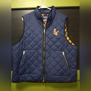 Vintage Auburn War Eagles Men's Quilted Blue Vest
